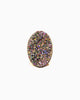 Divine Love Oval Rainbow Metallic Ring - Tiana Jewel